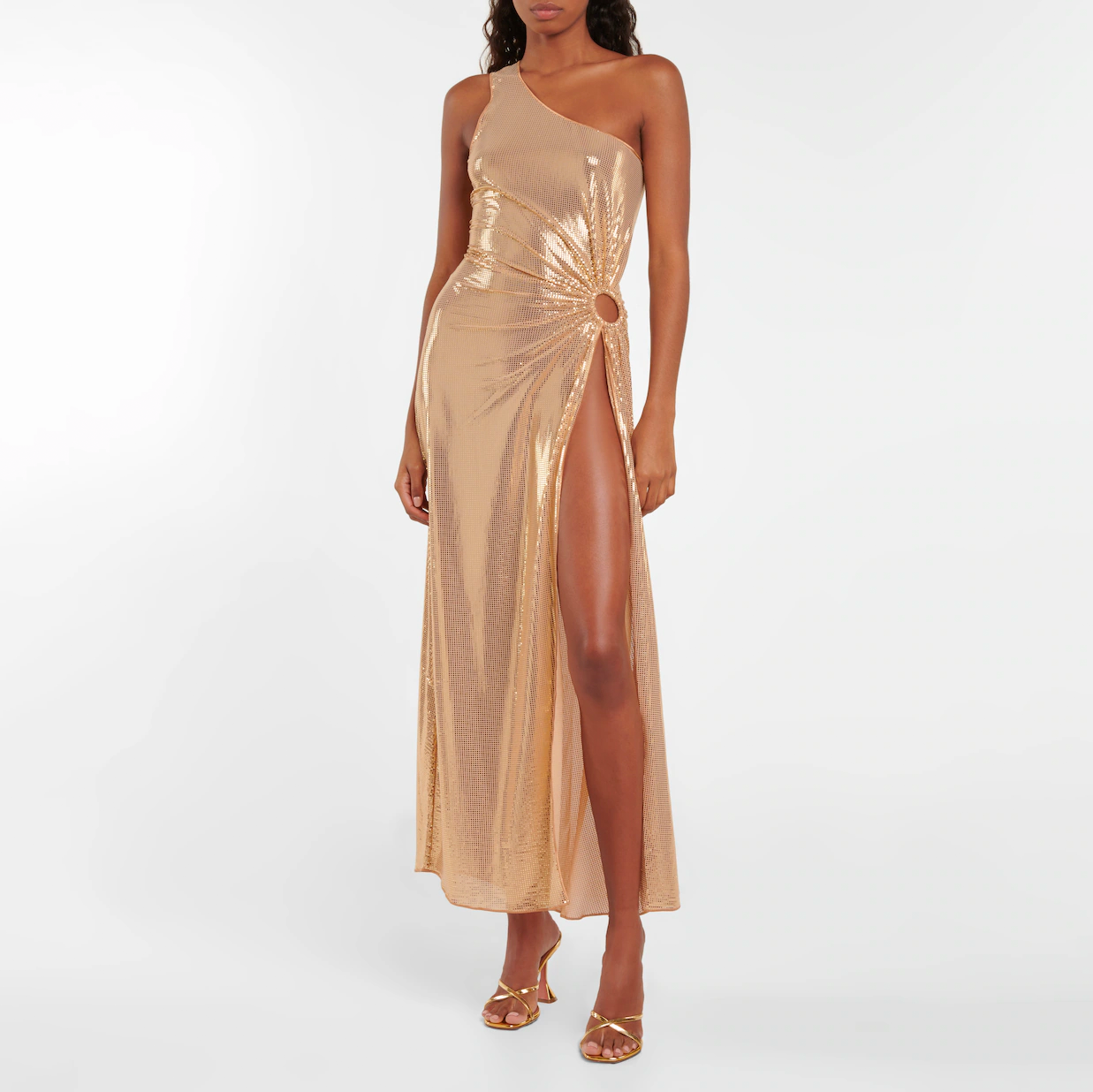 Hire Lamé Dress Gold Australia