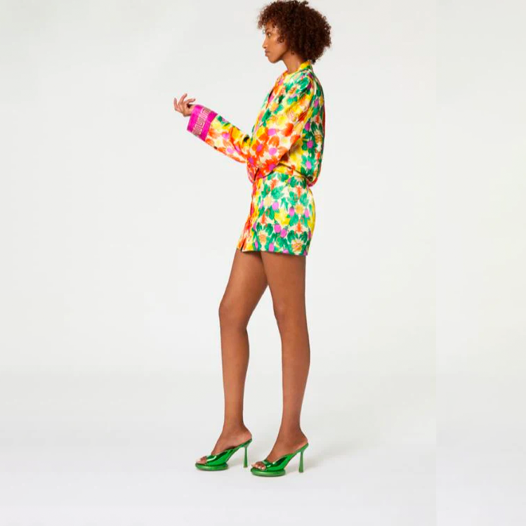 Rent Your Fit Muma World Passionfruit Illustrated Shirt Dress