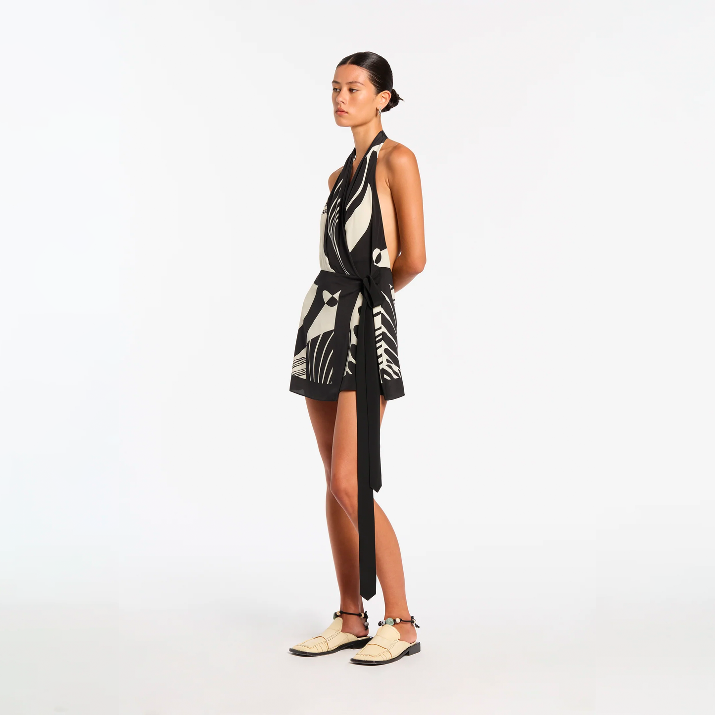 Auatralian Rental SIR Realiseme Wrap Me Halter Mini Dress