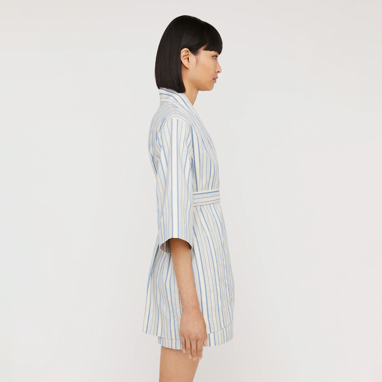 Stripe Robe & Short Set