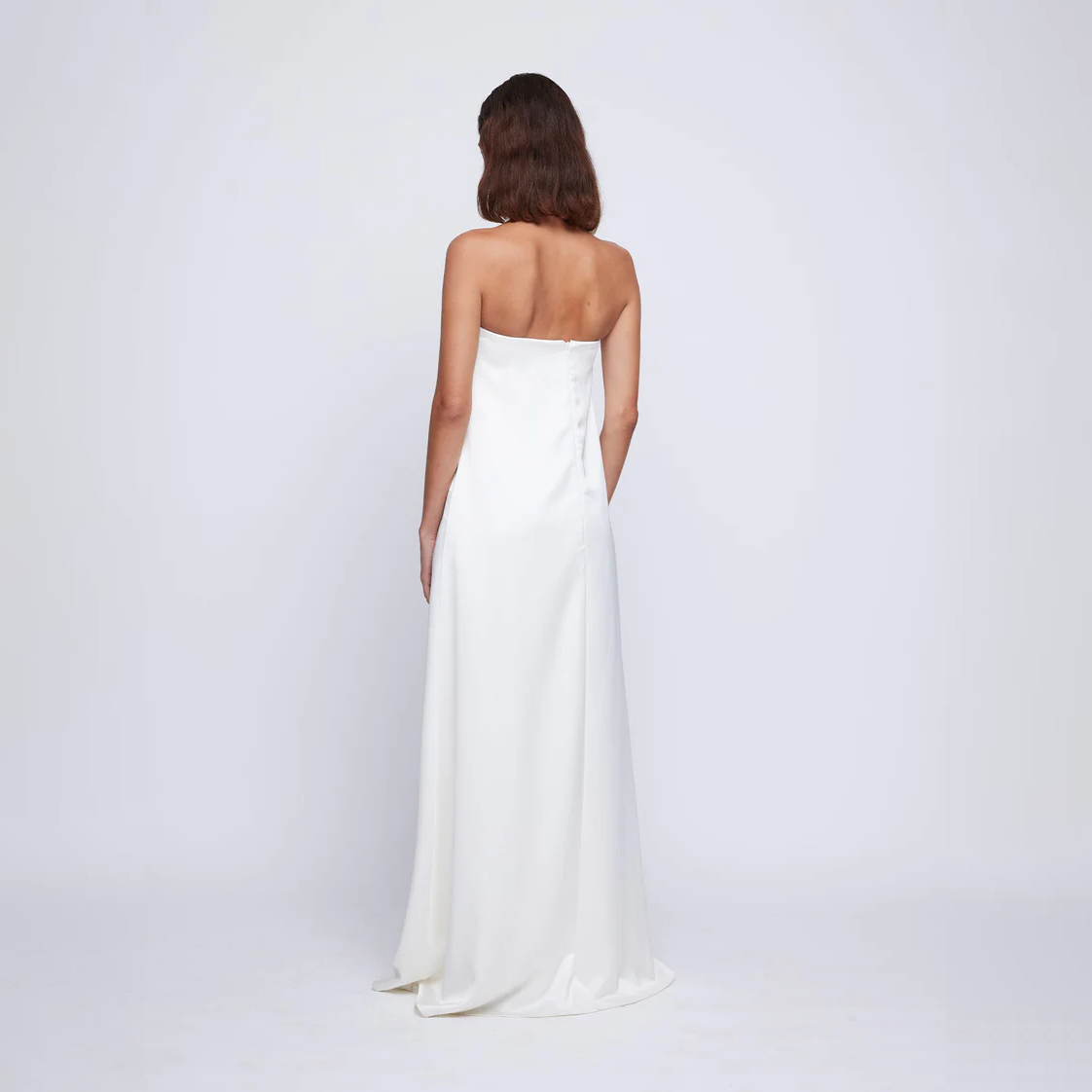 Hire Delphina Strapless Dress by Anna Quan in Ivory